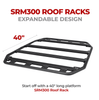 Go Rhino 5933040T - SRM300 40" Flat Platform Roof Rack - Textured Black