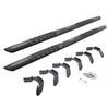 Go Rhino V3434680T - V3 Series Aluminum Side Steps with Mounting Brackets - Textured Black