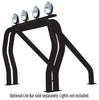 Go Rhino 9809560DSB - Double Bar/Single Kicker (Between Wheel Wells) - Black Powdercoat