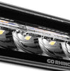 Go Rhino Go Rhino750600622SBS - Blackout Combo Series Lights - Pair of Sixline LED Spot Lights With Amber Accent - Black 750600622SBS