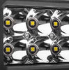 Go Rhino Go Rhino753003023SBS - Bright Series Lights - Pair of 4x3 Rectangle LED Spot Light Kit - Black 753003023SBS