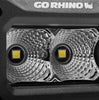 Go Rhino Go Rhino751003023FBS - Bright Series Lights - Pair of 3x2 Rectangle LED Flood Light Kit - Black 751003023FBS
