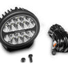 Go Rhino Go Rhino750800711DRS - Blackout Series Lights - 7" Round LED Driving Light With Daytime Running Lights - Black 750800711DRS