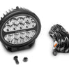 Go Rhino Go Rhino750800711SRS - Blackout Series Lights - 7" Round LED Spot Light Beam With Daytime Running Light - Black 750800711SRS