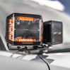 Go Rhino Go Rhino750700321SCS - Blackout Series Lights - Pair of 4x3 Cube LED Sideline Spot Light Kit - Black 750700321SCS
