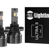 GTR Lighting Ultra 3.0 White 5202 LED Bulb Pairs 4700LM 5750K with PWM Interface Modules For Fog Lights