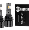 GTR Lighting Ultra 3.0 9007/9004 LED Headlight Bulbs Pair White Dual Beam 3300LM 5750K with PWM Interface Modules and 9004 to 9007 Adapters For Headlights