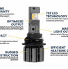 GTR Lighting Ultra 3.0 9007/9004 LED Headlight Bulbs Pair White Dual Beam 3300LM 5750K