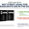 GTR Lighting Ultra 3.0 9007/9004 LED Headlight Bulbs Pair White Dual Beam 3300LM 5750K