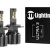 GTR Lighting Ultra 3.0 H4/9003 LED Headlight Bulbs Pair White Dual Beam 2900LM 5750K with PWM Interface Modules For Headlights