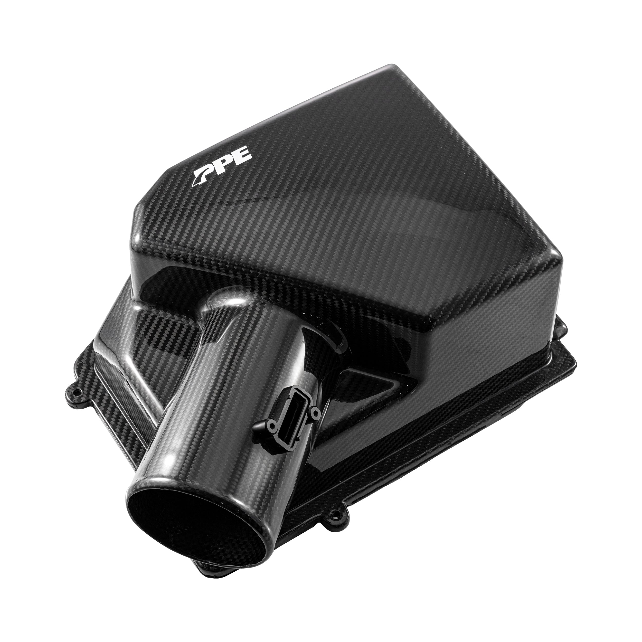 PPE Zilla Twill Weave Carbon Fiber Air Box Cover Lid For 2019-2026 Chevy Silverado 1500/GMC Sierra 1500 2.7L 5.3L 6.2L Gas
