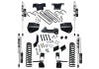 Superlift 4" Lift Kit w/ FOX Res Shocks - 17-22 F2/350 4WD Dsl w/o4LinkArms w/oRadiusArms K164FX