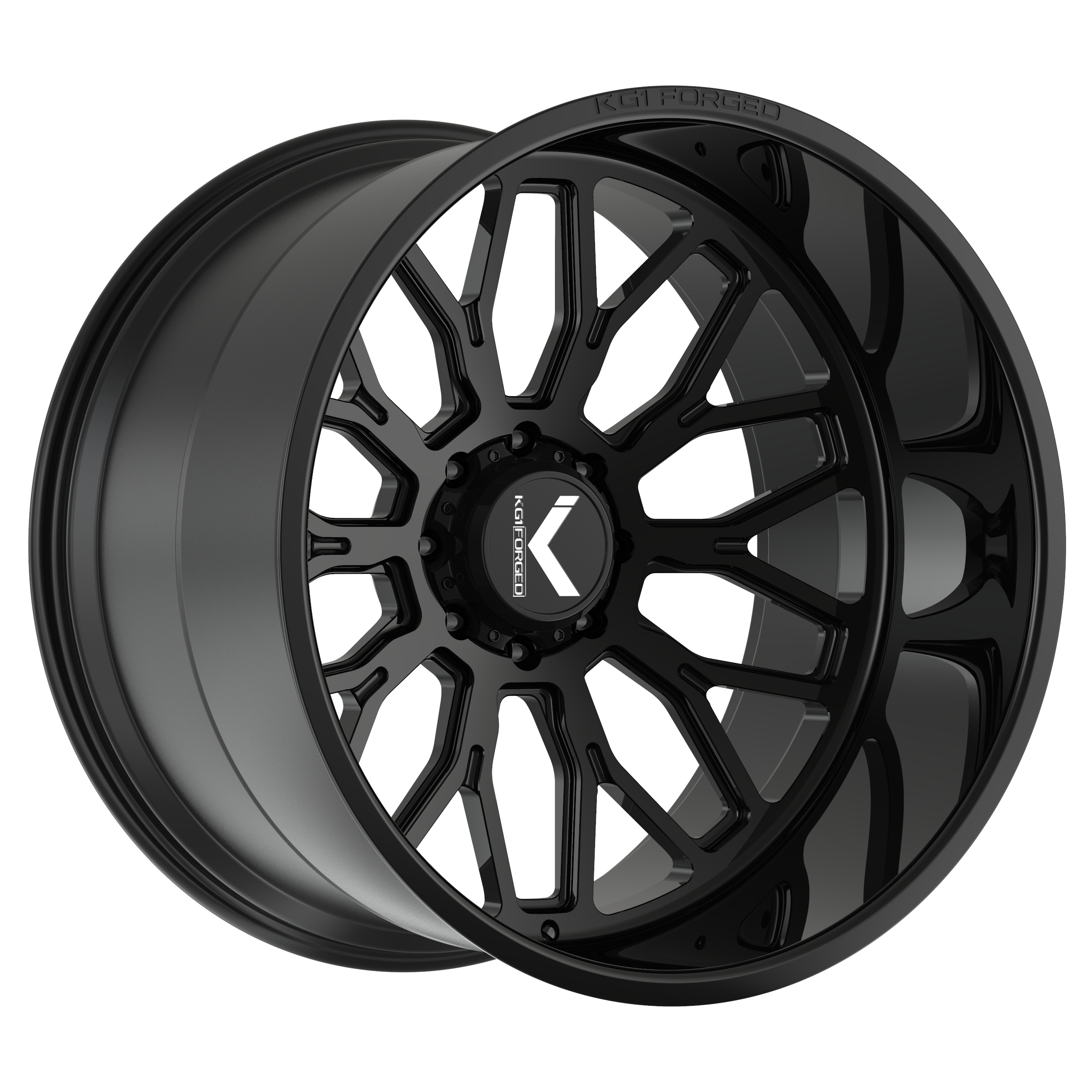 KG1 Forged Jacked Gloss Black 22X12