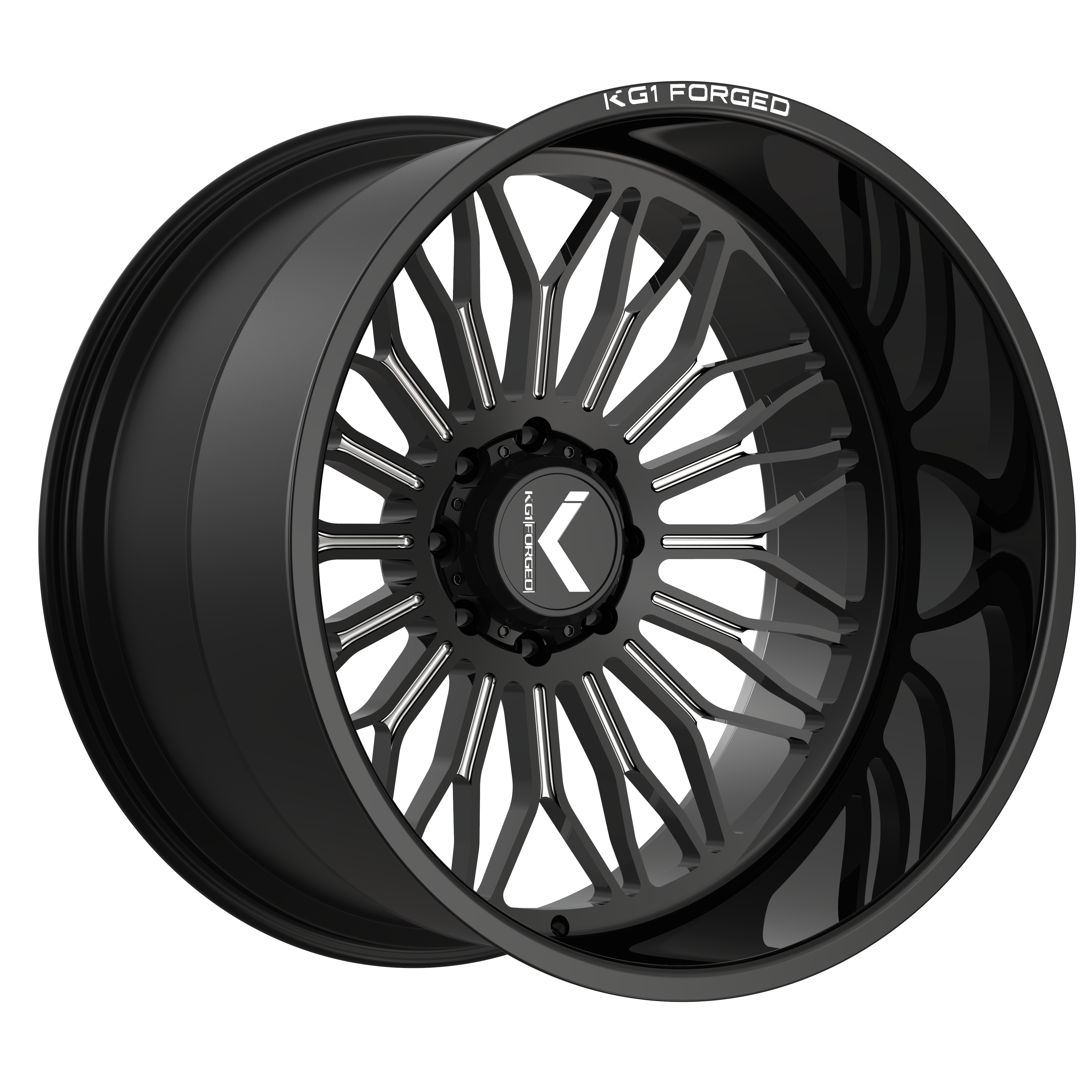 KG1 Forged Legion Gloss Black Milled 26X16