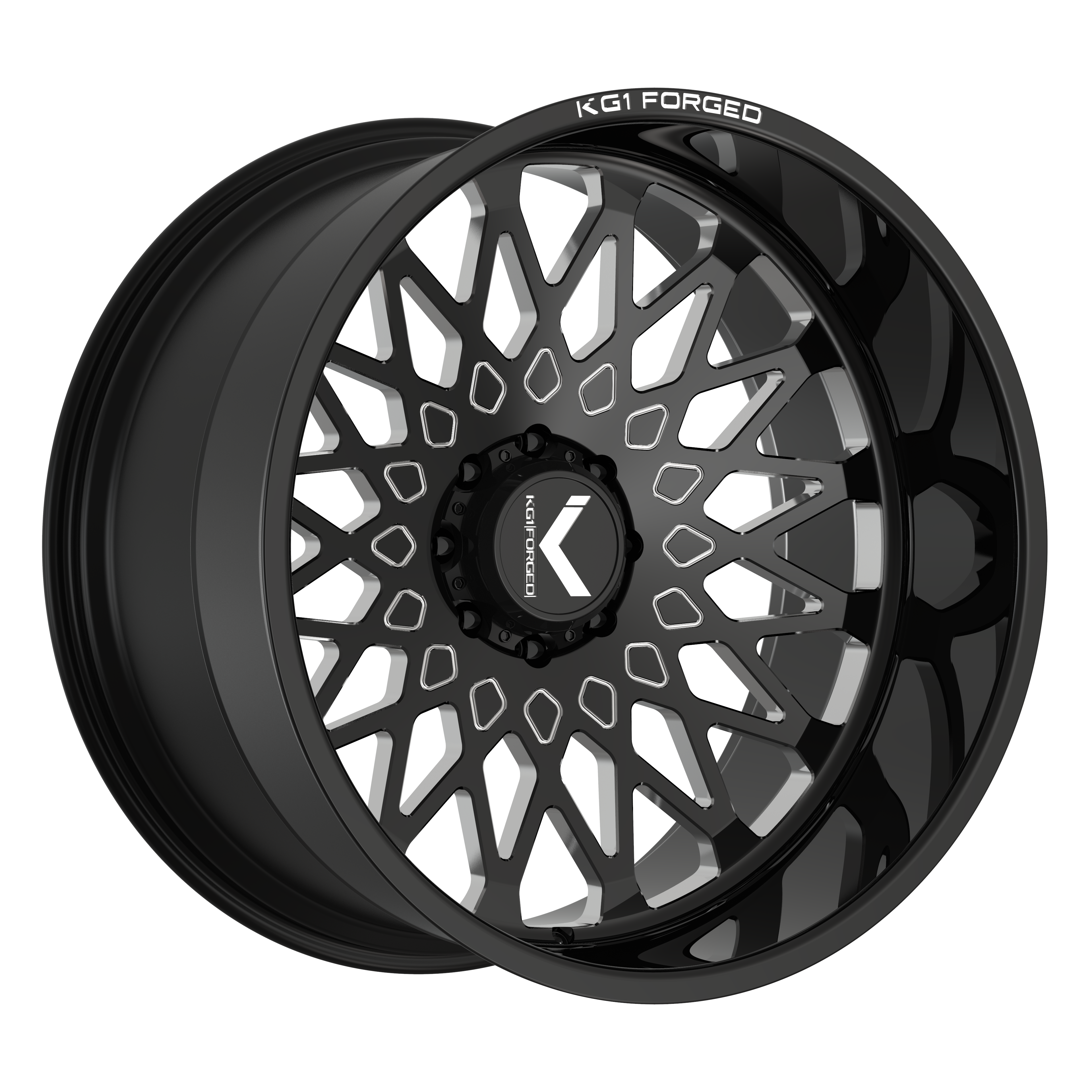 KG1 Forged Chemist Gloss Black Milled 28X16