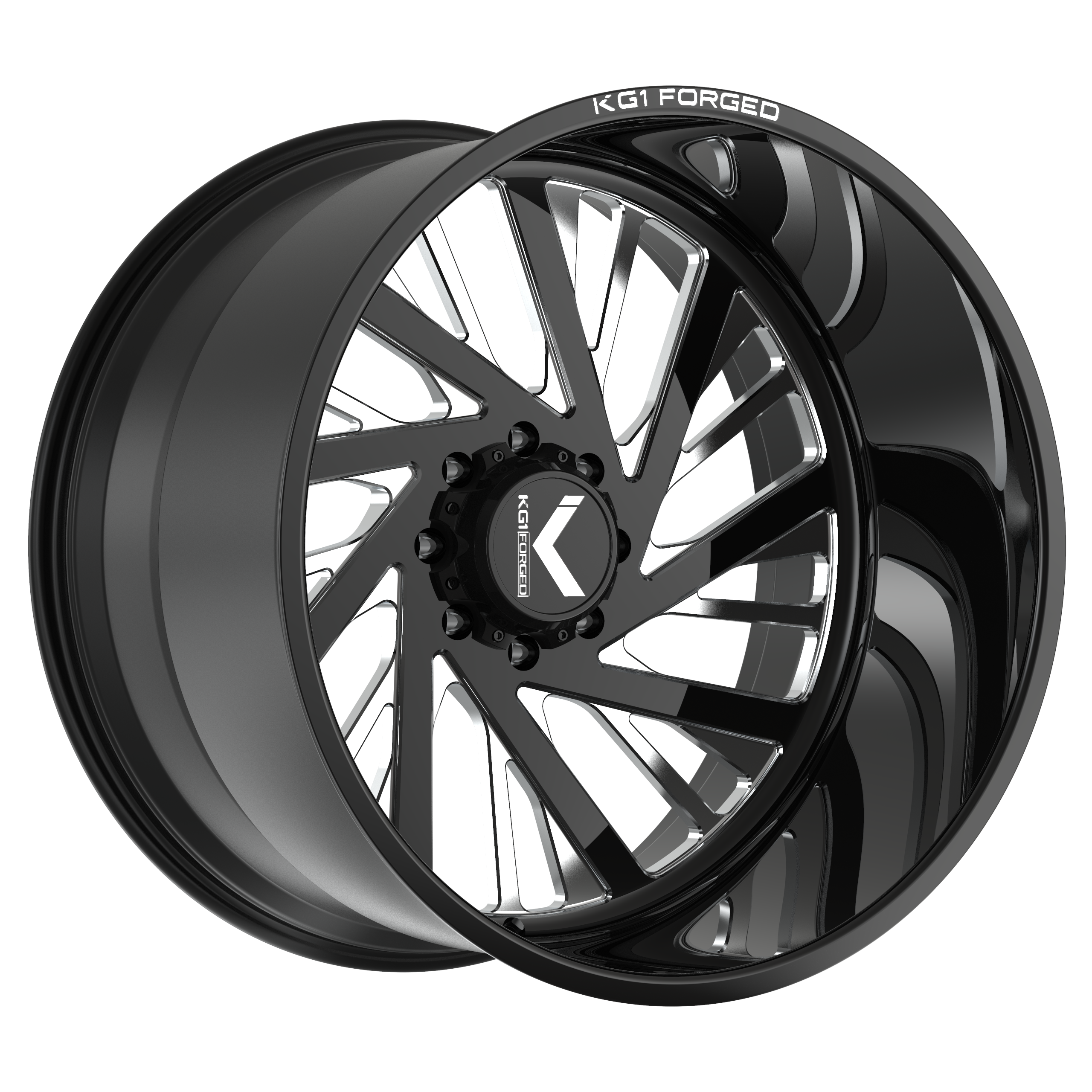 KG1 Forged Mindset Gloss Black Milled 24X14