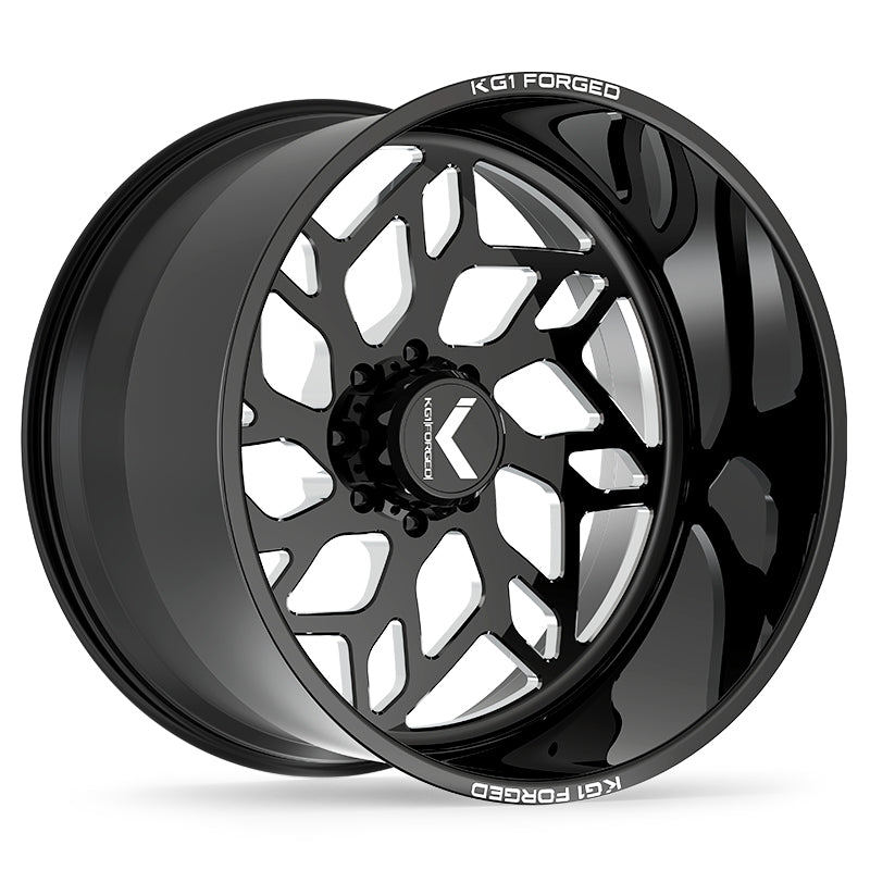 KG1 Forged Kreator Gloss Black Milled 26X16