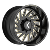 KG1 Forged Outburst Gloss Black Gold Milled 22X12