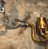 Valvetronic Lotus Evora 3.5L, Catback, T304 SS Anodized Gold, Gold 3.5" Tips LOT.EVOR.VSES.AG