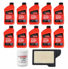 Motorcraft 5W-30 Synthetic Blend Oil Change Kit with Air Filter - 2021-2023 Mustang GT