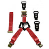 N-Fab Gloss Black Bed Mounted Rapid Red Strap BM1TSRD