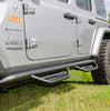 N-Fab Podium LG - W2W (2 Steps) - 18-26 Wrangler JL 4Dr - TX Blk HPJ1866-TX