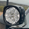 ARB Nacho Quatro 4 Inch LED Flood Lights Pair High/Low 120W with Amber/Black Covers
