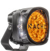 ARB Nacho Quatro 4 Inch LED Flood Lights Pair High/Low 120W with Amber/Black Covers