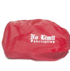 No Limit Fabrication Polished Cold Air Intake Dry Filter with Red Pre-Filter For 2003-2007 Ford 6.0L Powerstroke