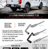 MBRP Armor Lite 3 Inch Cat-Back Turn Down Exhaust For 19–23 Ford Ranger 2.3L EcoBoost
