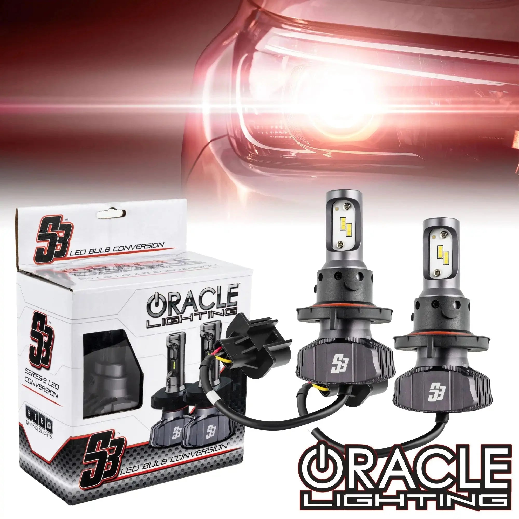 Oracle Lighting H13 S3 LED Headlight Bulb Conversion Kit 6000K - High/Low Beam (Non-Projector)