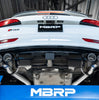 MBRP Armor Pro 2.5 Inch Dual Axle-Back Exhaust Quad CF Tips For 14–17 Audi SQ5 3.0T