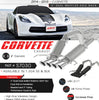 MBRP Armor BLK 3 Inch Axle-Back Exhaust Quad Tips For 14–19 Chevy Corvette 6.2L V8