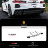 MBRP Armor Pro 3in Cat-Back Exhaust w/ 4.5" CF Tips For 20–25 Chevy Corvette C8