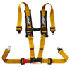 PRP 4.2 Gold 4-Point Adjustable Latch & Link UTV Harness with 2" Belts & Sewn-In Pads
