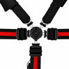 PRP (2) 5.3x2 Black 5-Point Adjustable Cam-Lock UTV Harness Pair with 2" Shoulder 3" Lap Belts & Removable Pads