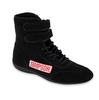 Simpson Racing Hightop Shoes- Satin Suede Toe - Classic Style - Black - Size: 6