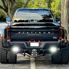 BMC Lights 2017-2024 Ford Super Duty Hitch Bar Lighting Kit - Rigid Midnight w/ Standard End Cap