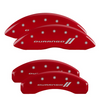 MGP Red Caliper Covers Front & Rear Set For 2011-2023 Dodge Durango