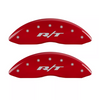 MGP Red R/T Caliper Covers Front & Rear Set For 2011-2023 Dodge Durango