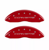 MGP Red Caliper Covers Front & Rear Set For 2005-2013 Chevrolet Corvette