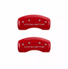 MGP Red Caliper Covers Front & Rear Set For 2005-2013 Chevrolet Corvette
