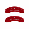 MGP Red Caliper Covers Front & Rear Set For 2014-2018 Chevrolet Silverado