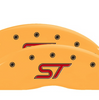 MGP Yellow/Red Caliper Covers Front & Rear Set For 2020-2024 Ford Explorer