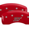 MGP Yellow/Red Caliper Covers Front & Rear Set For 2020-2024 Ford Explorer