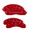 MGP Red Caliper Covers Front & Rear Set For 2015-2023 Ford Mustang