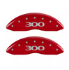 MGP Red Caliper Covers Front & Rear Set For 2005-2010 Chrysler 300 AWD RWD