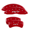 MGP Red R/T Caliper Covers Front & Rear Set For 2011-2023 Dodge Charger