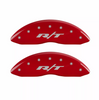 MGP Red R/T Caliper Covers Front & Rear Set For 2011-2023 Dodge Charger
