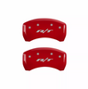 MGP Red R/T Caliper Covers Front & Rear Set For 2011-2023 Dodge Charger